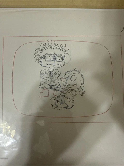 NICKELODEON RUGRATS 1990'S Production Cel Animation Art 