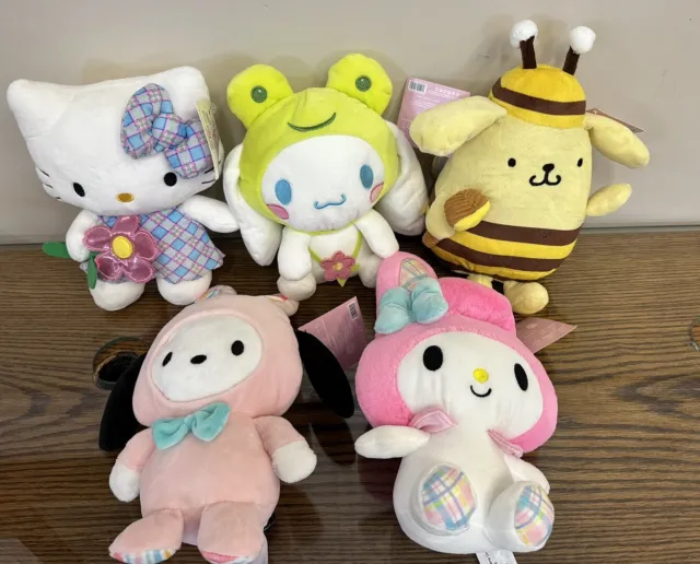 Hello Kitty & Friends Easter Plush - Complete Set Of 5