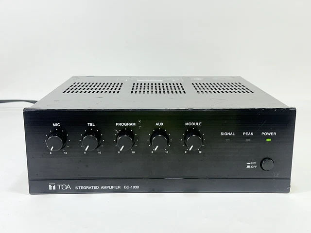 TOA BG-130 30W Paging and BGM 3 Input Mixer Power Integrated