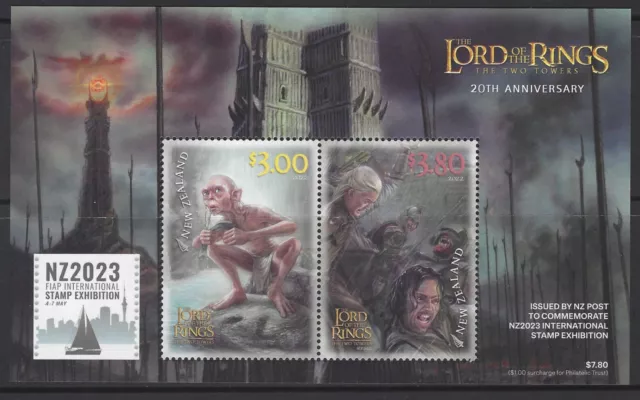 New Zealand - 2023 International Expo - $7.80 Lord of the Rings Mini Sheet MNH