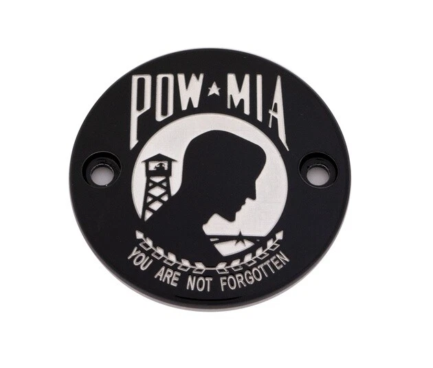 CUSTOM ENGRAVING POWMIA Points Cover Black POW0263BG Harley M8 75.