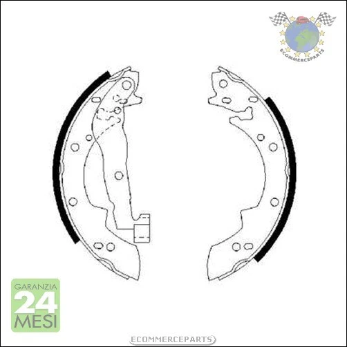 Kit Ganasce Freno Bosch per PEUGEOT 405 305 304 205 204 RENAULT SAFRANE ESPACE P