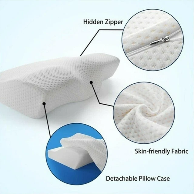 Foam Sleep Pillow Contour Cervical Orthopedic Neck Hot Support Pillow S3I1