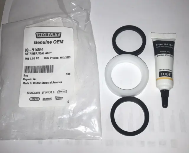 Retainer And Seal Assembly +Grease For Hobart HCM 450 and HCM300 OEM # 00-914591