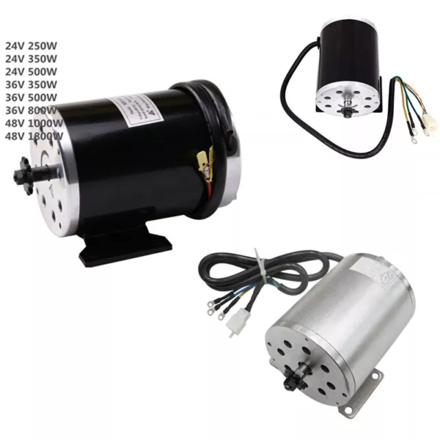 24v 48V 500W 1000W 1800W DC Brush Brushless Electric Motor Go kart ATV Golf