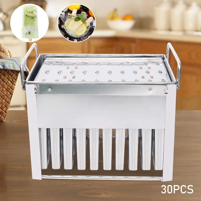 30 PCS  Ice Cream Stick Mold Stainless Steel Pop Lolly Popsicle Lolly Molds