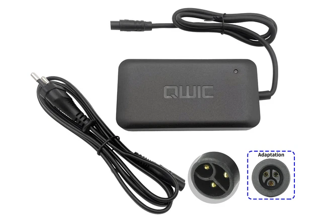 Chargeur 36V 2A 80W Pour Batterie E-bike – 42V – PowerSmart – Neuf