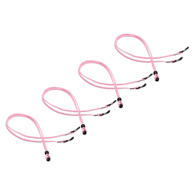 4 pz cinturino occhiali regolabile supporto occhiali unisex rosa