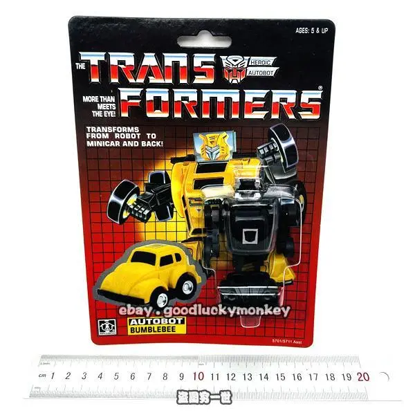 Transformers G1 Bumblebee Black Reissue 84 Action Figure Robot Collect Gift Toy