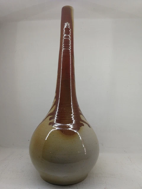 Grand vase ancien en grès signature à définir