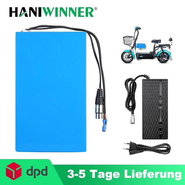 Batterie Vélo électrique 48V 20Ah Lithium-ion + Chargeur – HANIWINNER – 960Wh