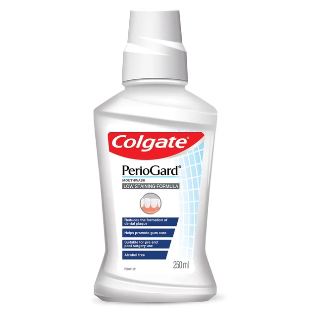 COLGATE PERIOGARD GUM Care Mouthwash Liquid Low Staining 250 ml ...
