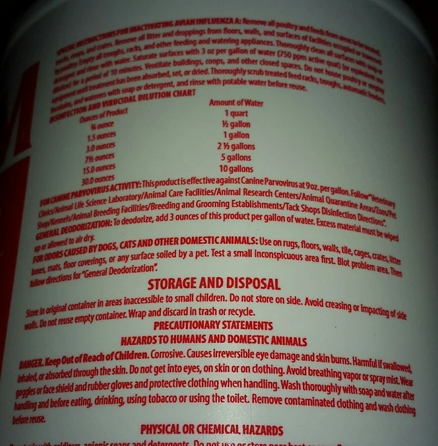 MAXIM VETERINARIAN HOSPITAL DISINFECTANT one gallon bottle DS 440 $219.99 value! 2