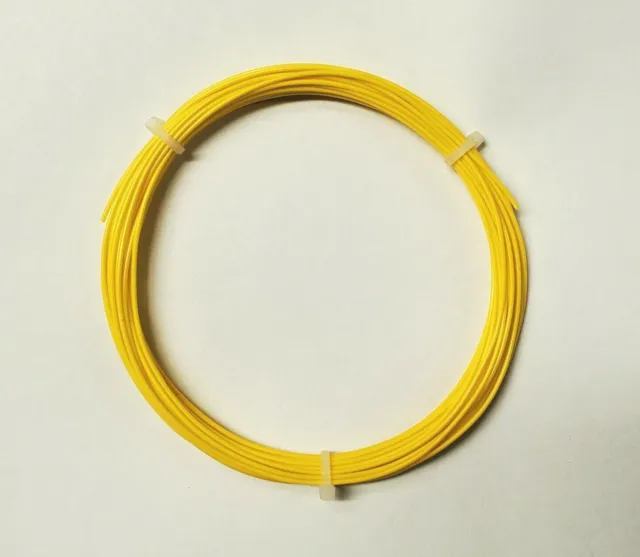 24 AWG Yellow, M16878/4 Mil-Spec Wire (PTFE) Stranded Silver Plated, 25 ft