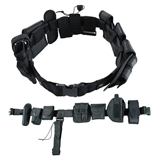 AMGSH 10 in 1 Duty Belt Law Enforcement Modular Equipment System Security Tac...