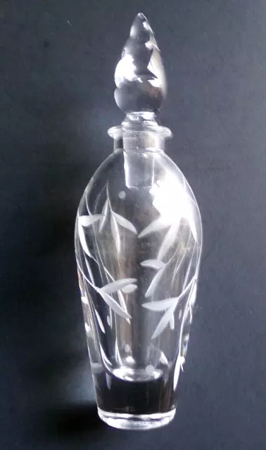 Lenox Cut Crystal Opal Innocence Perfume Bottle with Stopper 5.5" 2