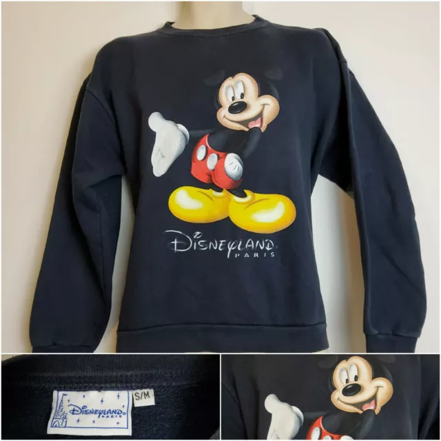 Mickey Mouse Disneyland Paris Jumper Womans Vintage UK Size Small / Medium