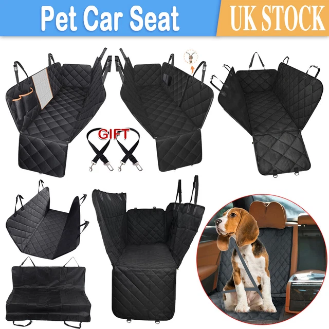 Pet Car Seat Cover Dog Safety Protector Mat Rear Back Seat Hammock +2x Seatbelt