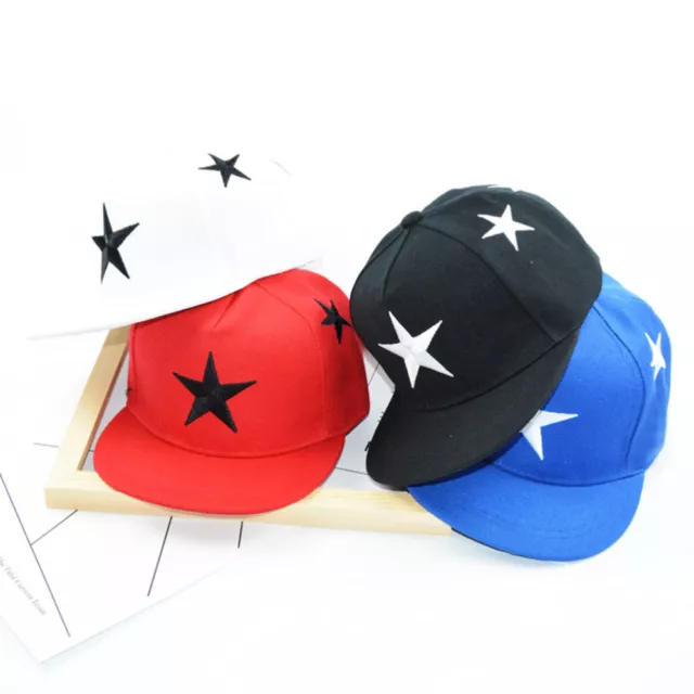 Embroidery Stars Snapback Hats Sunhats Children Boys Girls Kids