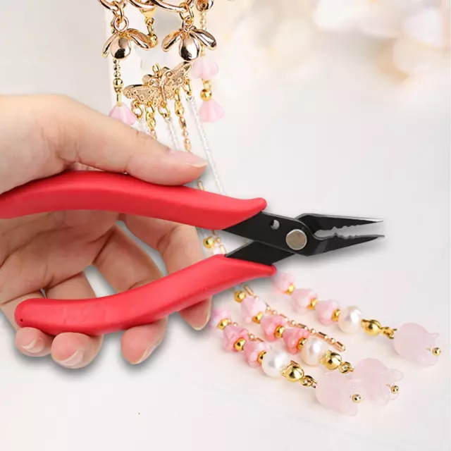 Jewelry Pliers Flat Pliers Bead Crimping Tool for Earring Crafting Necklace