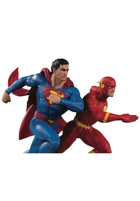 DC Gallery Superman vs. Flash Racing Statue 2nd Edition