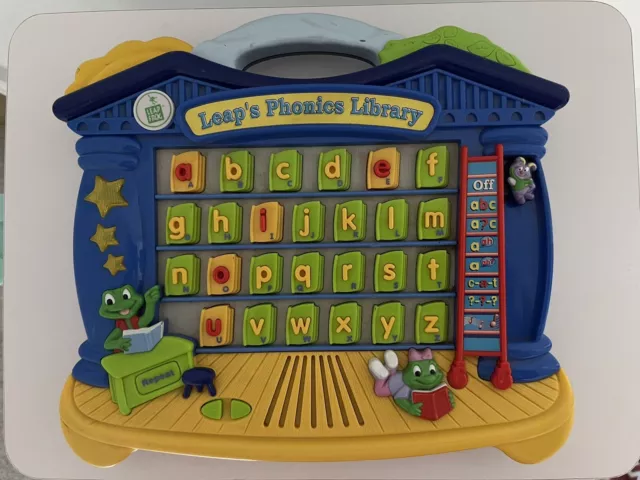 2003 Leap Frog Leap's Phonics Library Learning Toy 7-Activities & 3-Stars Light