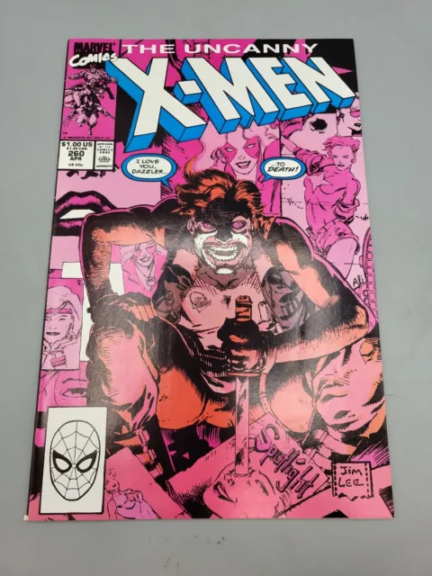 UNCANNY X-MEN #260 (Marvel Comics 1990) -- Jim Lee Cover vintage