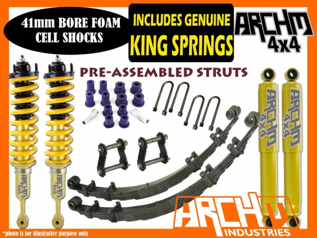 ARCHM4X4 & KING SPRINGS XTREME 2INCH-50mm F&R LIFT KIT FOR TOYOTA HILUX 2005-15