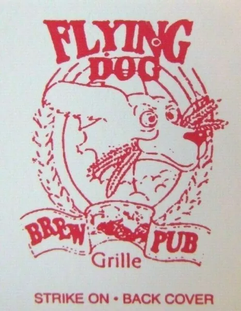 Flying Dog Brewery Brew Pub Matchbook Matchcover (Aspen, Colorado) -E1