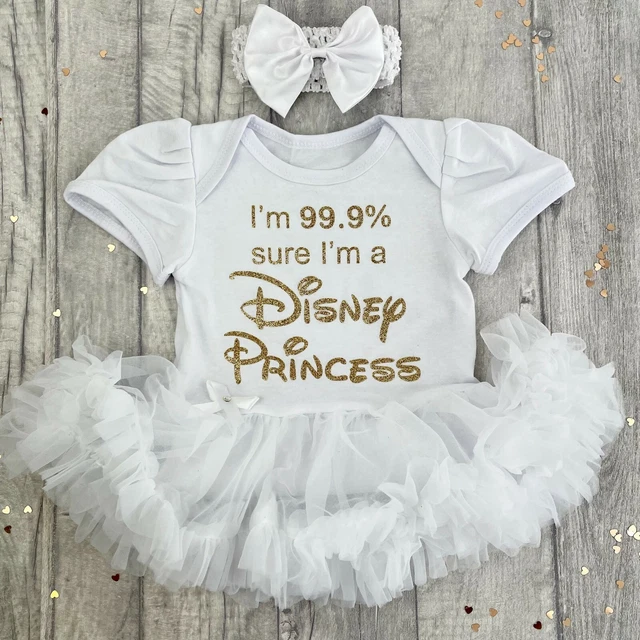 BABY GIRL DISNEY PRINCESS TUTU ROMPER Newborn Keepsake Baby Shower Gift