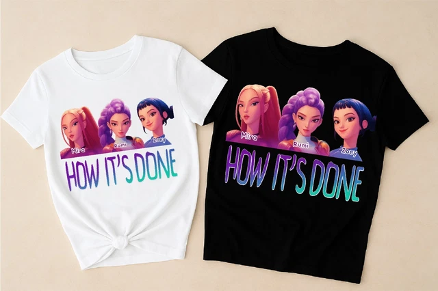 T-shirt K-Pop D-Demon Pour Enfants - Manches Courtes, Col Rond Et Motif Graphique Confortable