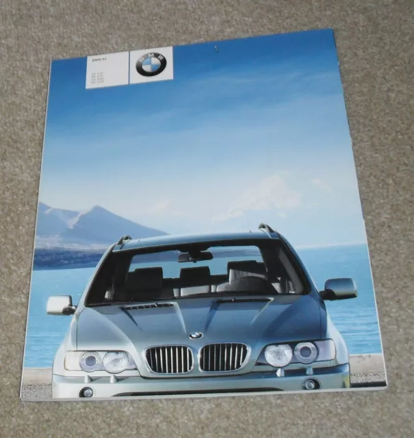 BMW X5 Brochure 2002 -  3.0i - 4.4i - 3.0d inc Sport