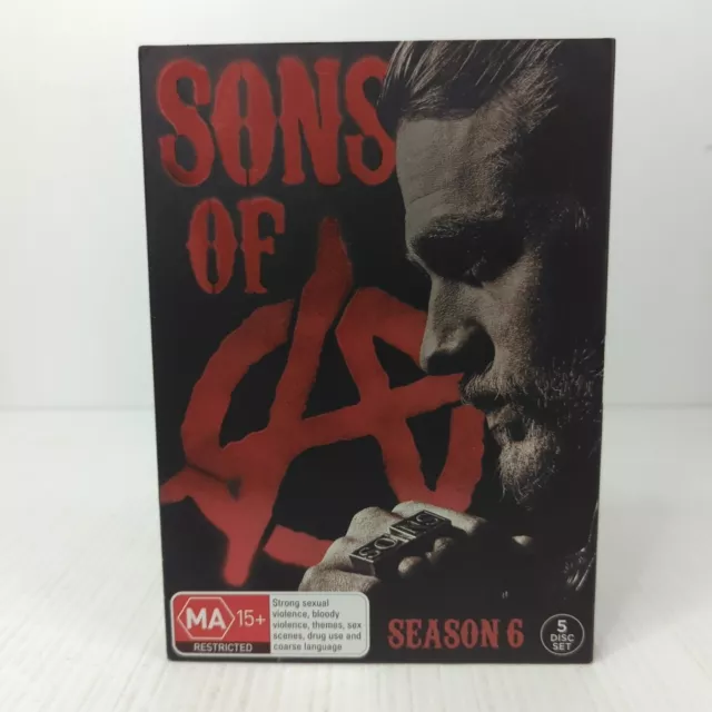 Sons Of Anarchy : Season Six 6 DVD 2014 Region 4 PAL TV Series