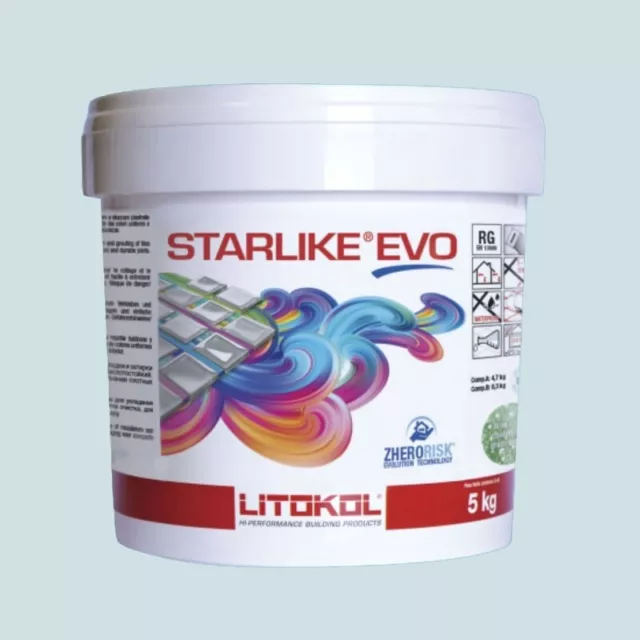 Litokol STARLIKE EVO 300 AZUL PASTEL azul resina epoxi junta adhesiva...
