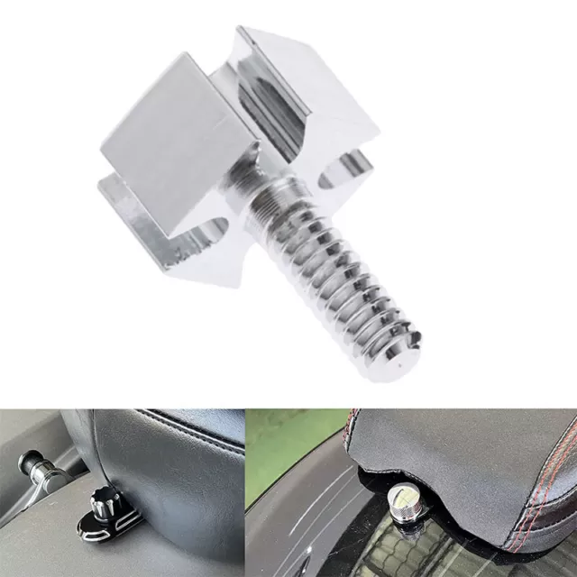 Chrome Rear Fender Seat Bolt Screw Nut Tab Mount Knob Fit For Harley 96-up