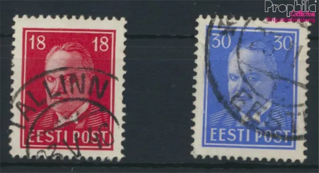 Briefmarken Estland 1939 Mi 146-147 (kompl.Ausg.) gestempelt(9281412