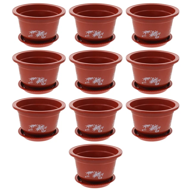 10pcs Pasai Pottes Plans de bureau Plant Balcon Pots de fleurs pour le jardin