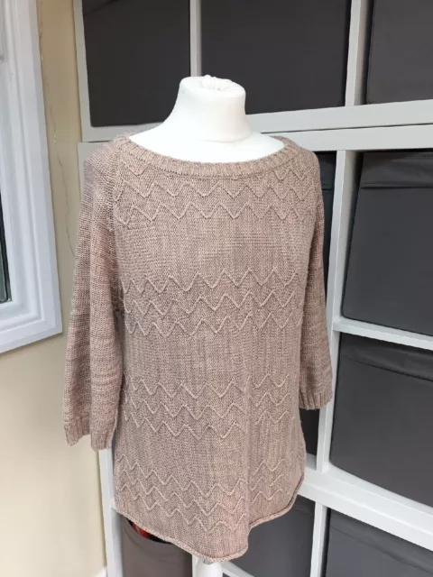 TU - Ladies Size 16 Autumn Winter 3/4 Sleeved Stretchy Jumper
