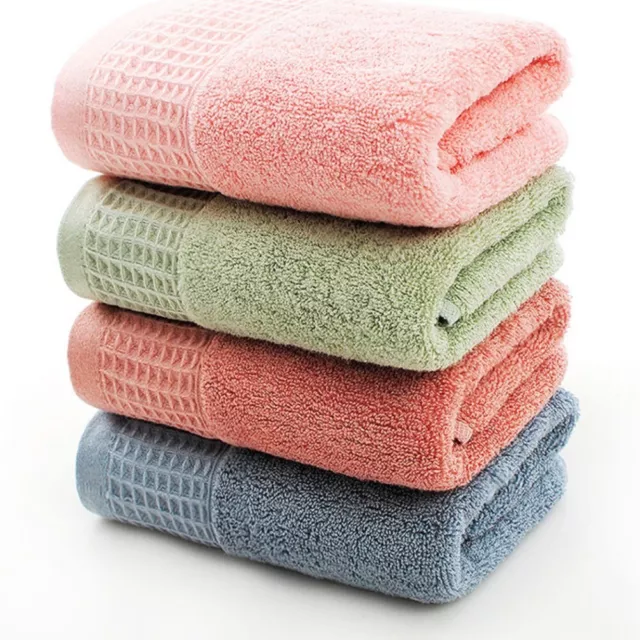 Set of 2 100% Cotton Face Towel 13" x 29" Hand Towels Home Gadgets   Bathroom