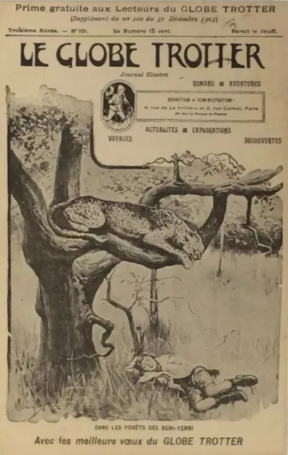 Cpa Publicitaire Journaux  Le Globe Trotter 1903
