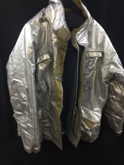 FIRE GEAR Firefighter Proximity Jacket Turnout 91F6 50, 46 Good Condition