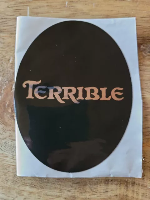 UNIBROUE BREWING Terrible Tap Handle Sticker decal brewing craft beer