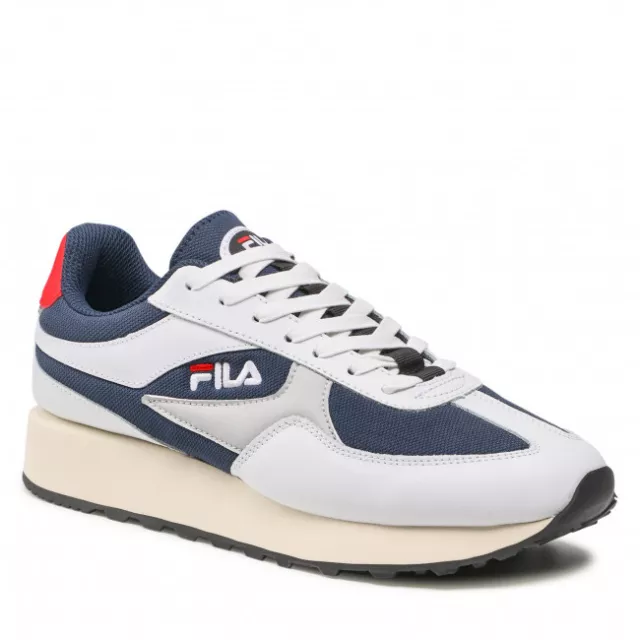 FILA SOULRUNNER L FFM0057 Scarpe Uomo Sneakers Stringate Bianco Blu