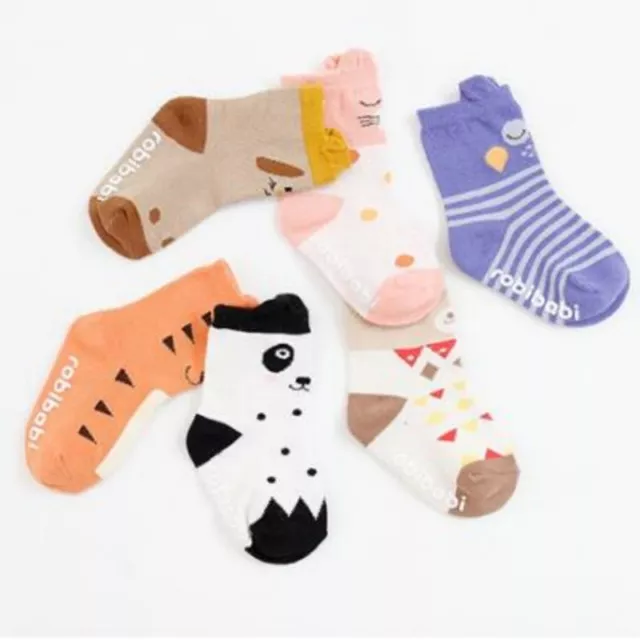 3 paia calze morbide antiscivolo cartone animato bambine bambine bambine bambini