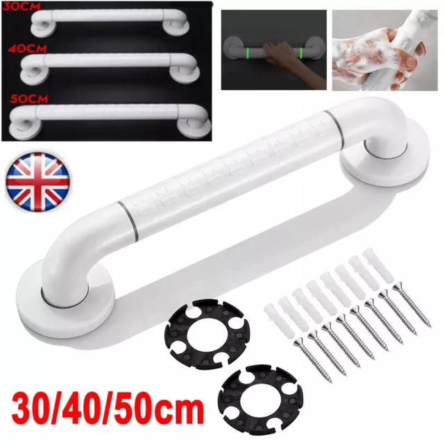 30/40/ 50cm Bathroom Grip Shower Tub Grab Bar Safe Handle Handrail Rail Disabled