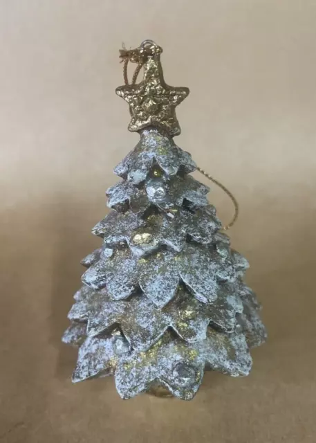 Beautiful Silver & Gold Plastic Christmas Tree Ornament