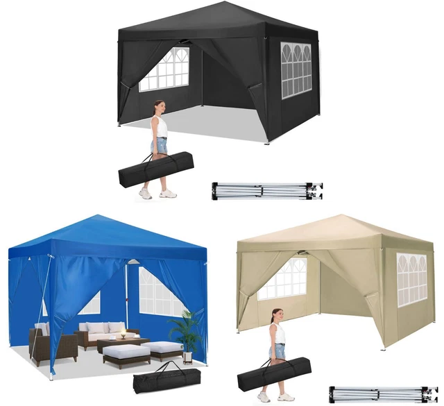 Pavillon Faltpavillon Partyzelt 3x3m 3X6m Pop Up Faltbar Gartenzelt Wasserdicht