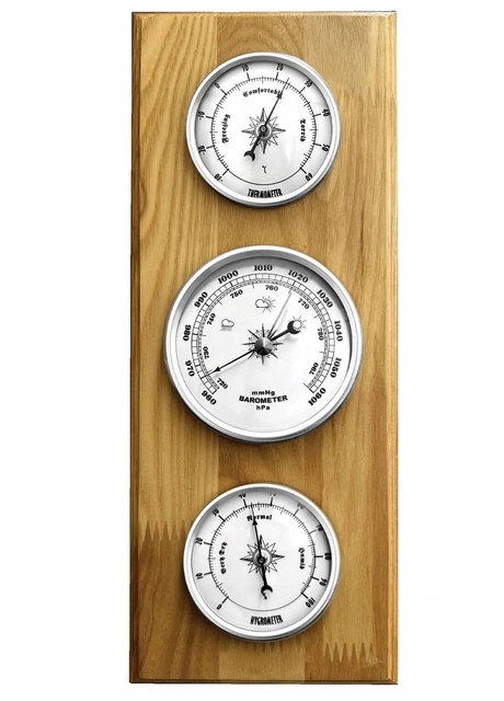 ② Station météo - Vintage thermomètre, hygromètre et baromètre - Curiosités & Brocante ② Station météo - Vintage thermomètre, hygromètre et baromètre - Curiosités & Brocante