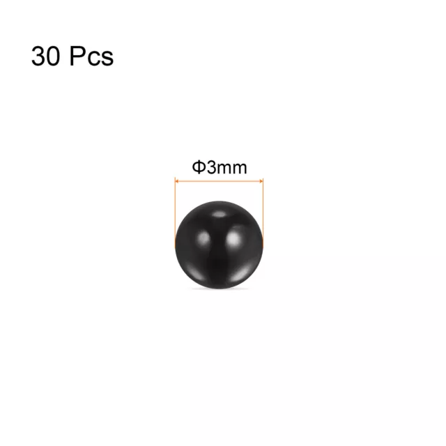 30 pz sfere di nitruro di silicio diametro 3 mm G5 sfera di precisione per cuscinetti, nero 2