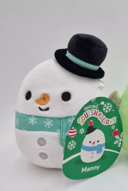 Squishmallows 4.5" MANNY the Snowman BNWT   Christmas Winter